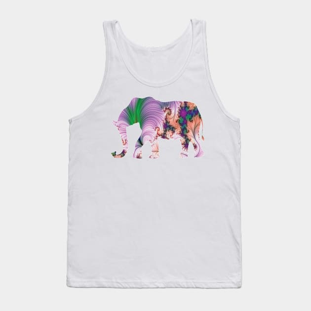 For elephants fans | Aesthetic Multicolored Elephant Tank Top by gmnglx